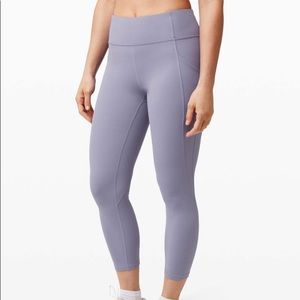 NWT Lululemon Time To Sweat Crop 23" Peri Purple (PEPU) size 8
